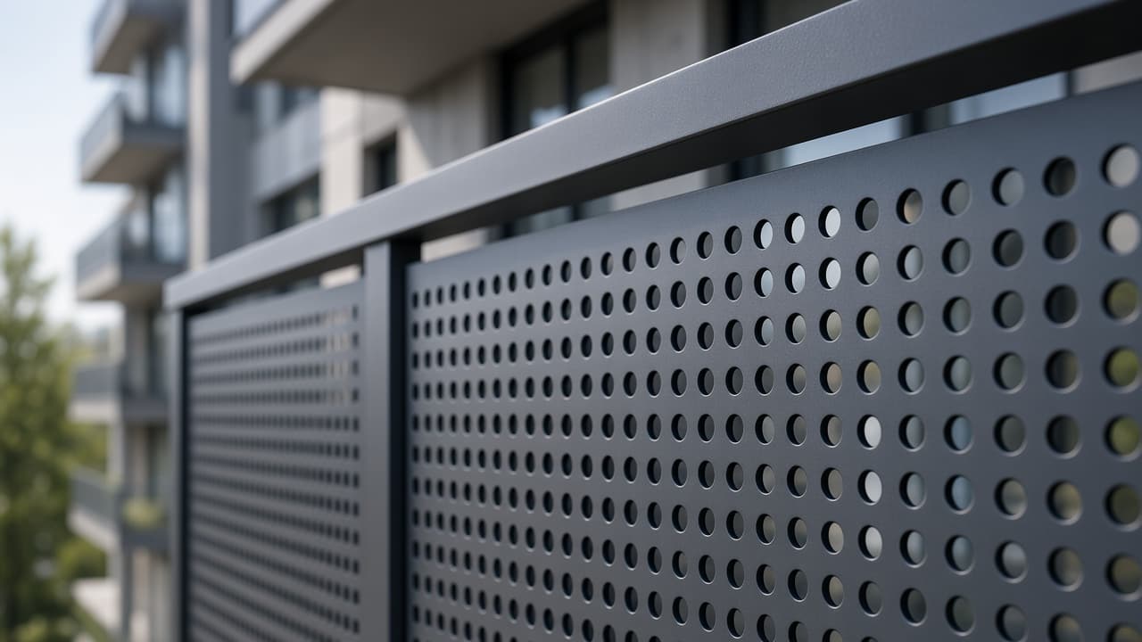 NORDRAIL perforated aluminium panel
